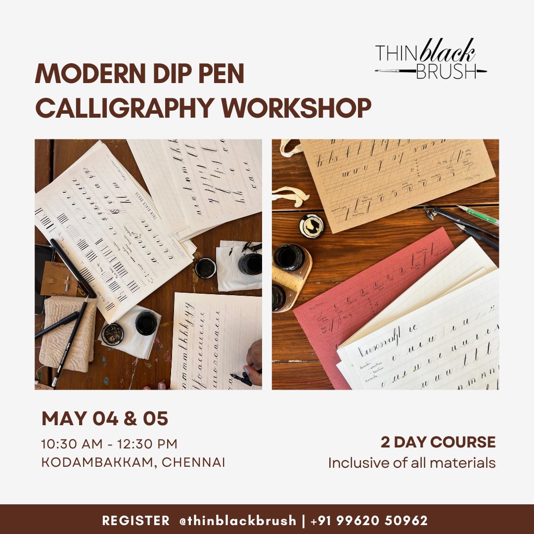 Modern Dip Pen Calligraphy Workshop