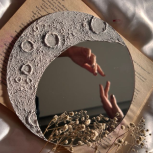 Textured Art on Mirror