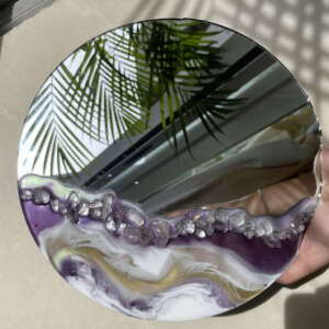 Resin Art on Mirror