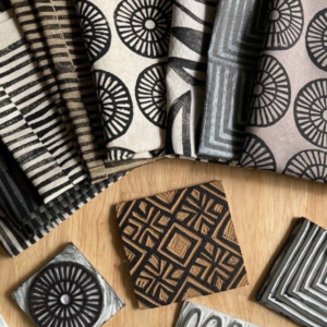 Block Printing on Tote Bag